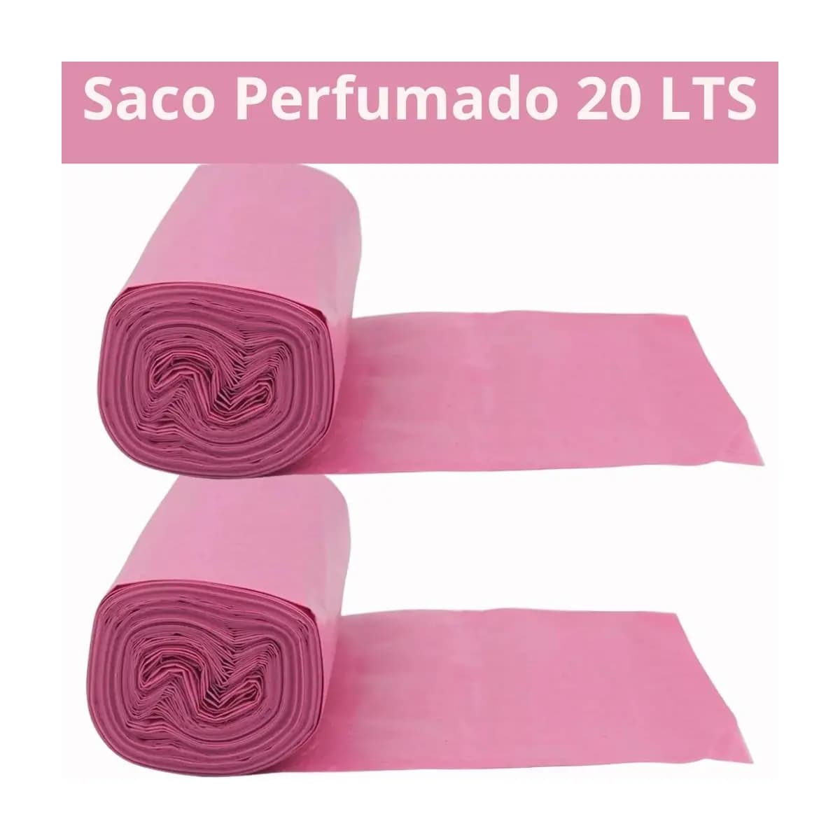 Saco Sanito Perfumado Para Lixeira de Banheiro 20 Litros 50 Unidades