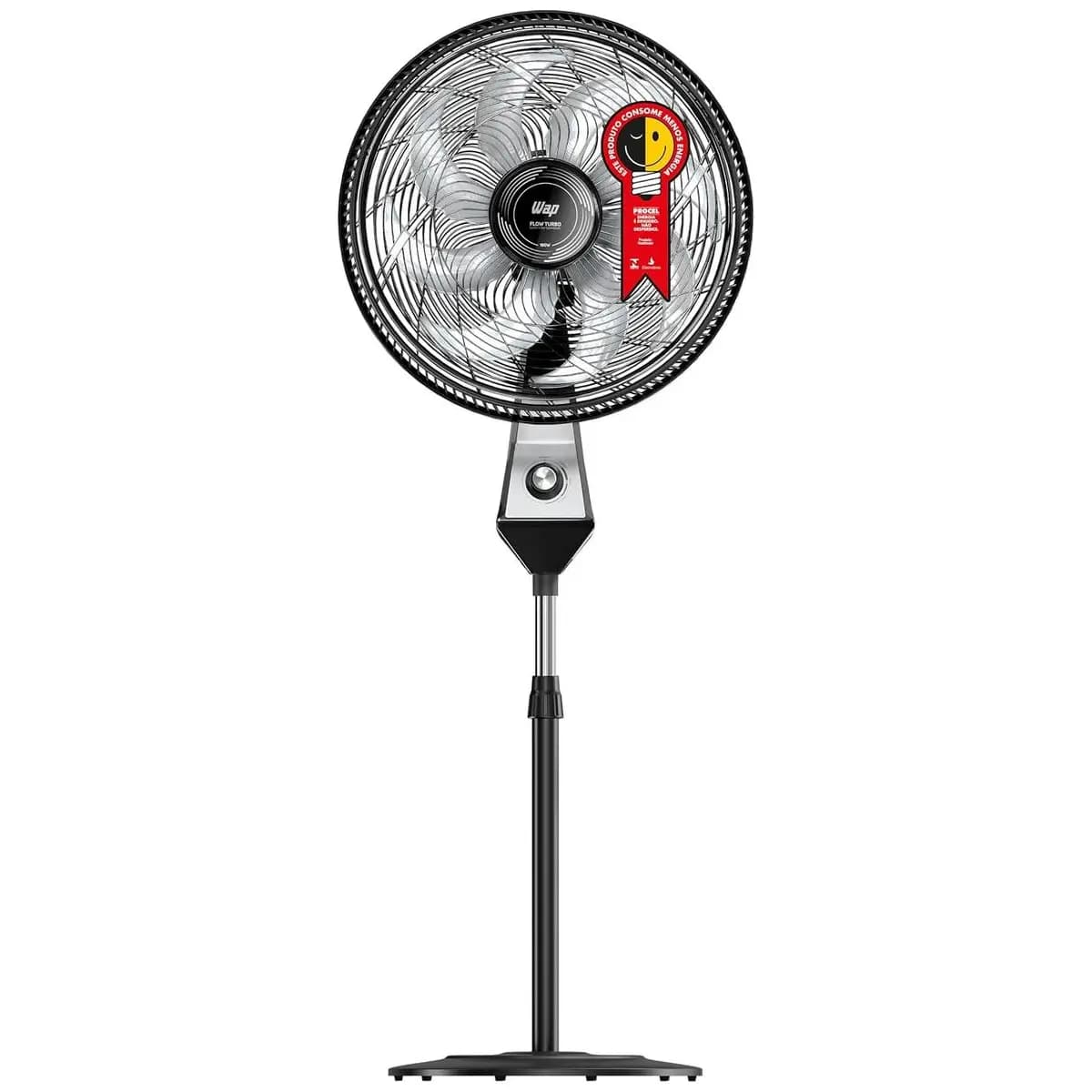WAP Ventilador de Coluna 50cm FLOW TURBO, com Tecnologia Silenciosa e Econômica, 8 Pás e 3 Velocidades, 180W 220V