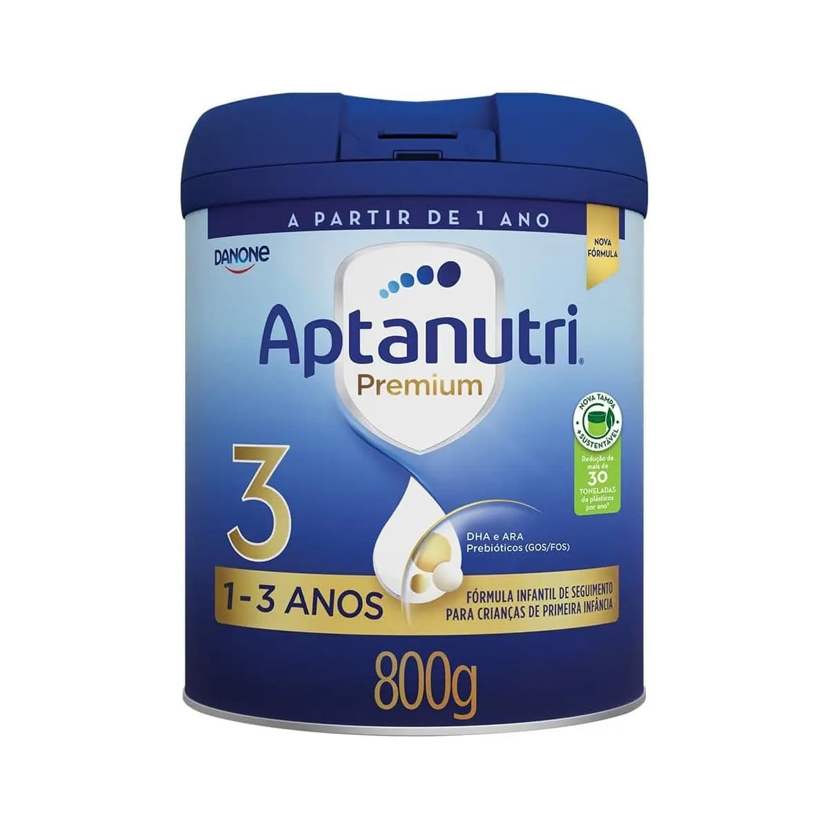 Danone Nutricia - Aptanutri Premium 3, 1-3 anos, Fórmula de Seguimento, 800g