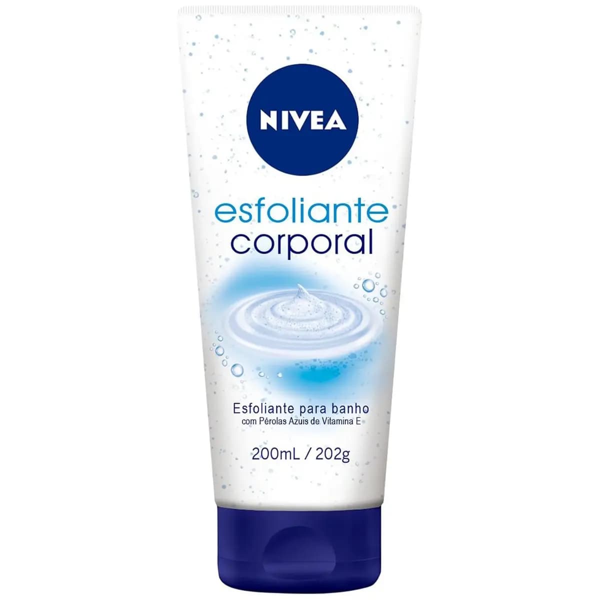NIVEA Esfoliante Corporal para Banho 200ml, Esfoliação Suave, Remove Impurezas, Renovação Celular, Pele Uniforme e Macia