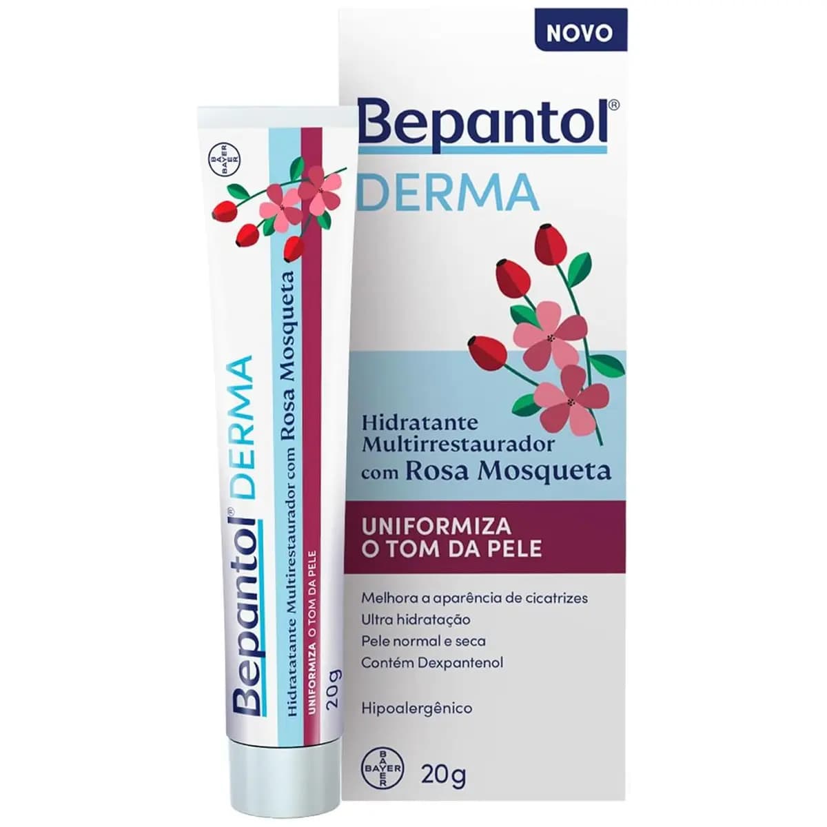Bepantol Derma Rosa Mosqueta Hidratante Multirrestaurador 20g