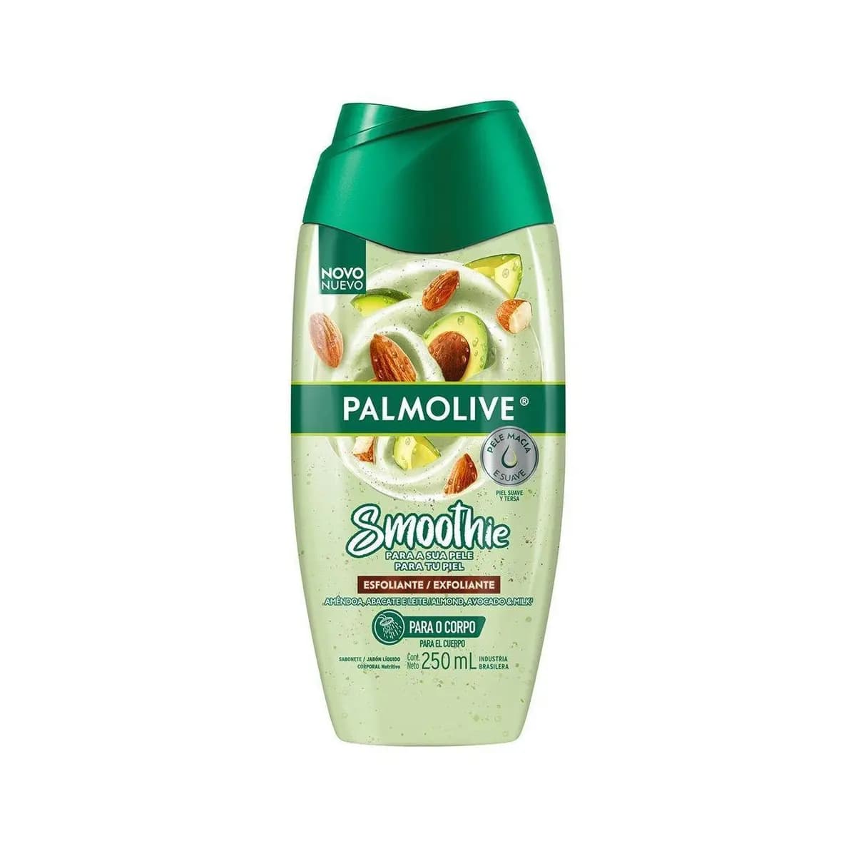 Sabonete Líquido Palmolive Smoothie Esfoliante Amêndoa Abacate e Leite 250ml