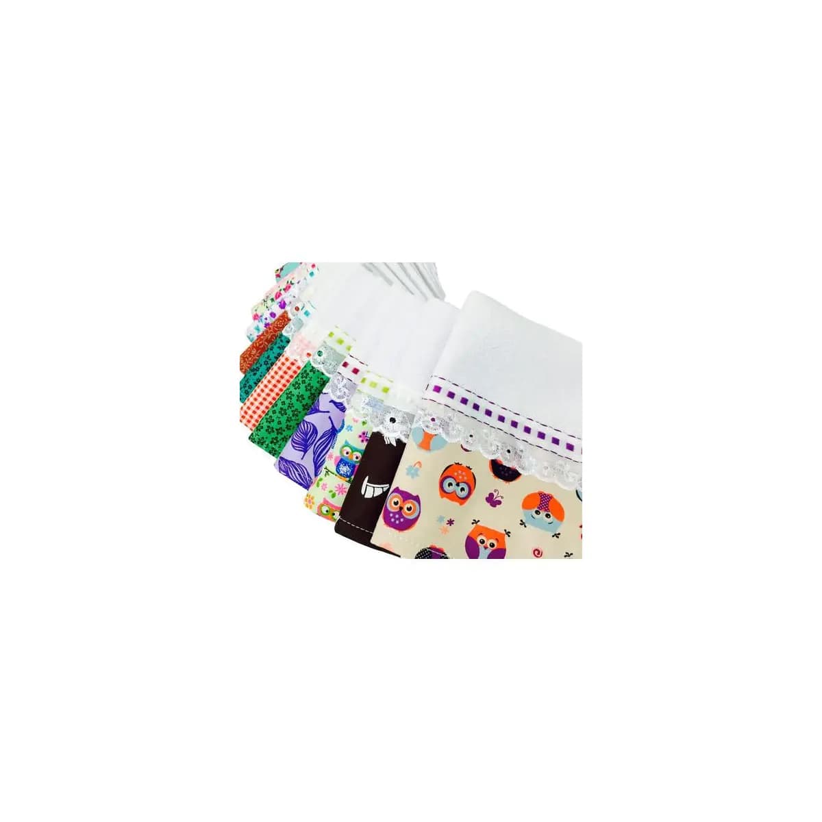 Pano De Prato Atacado Barrado Elite Kit Com 10 Peças