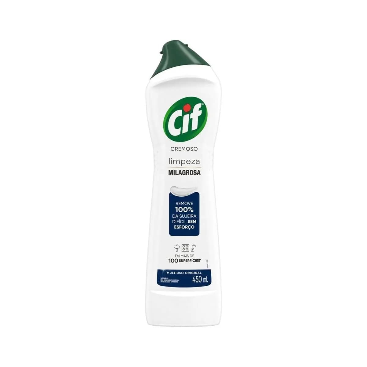 Cif Cremoso Limpeza Milagrosa Remove 100% Da Sujeira 450 Ml
