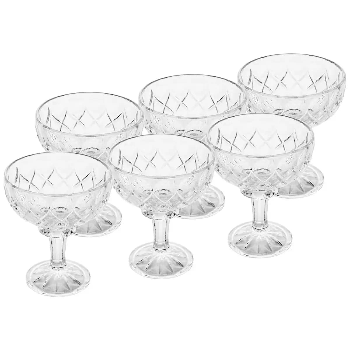 WOLFF - Conjunto 6 Taças de Sobremesa de Cristal Angel 260ml