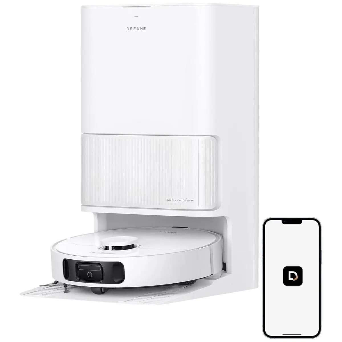 Dreame D20 Ultra Aspirador robô e Mopa, Sucção 13.000Pa, esvaziamento automático, limpeza automática da mopa, elevação da mopa, detecção ultrassônica de tapetes, fácil manutenção, 127v
