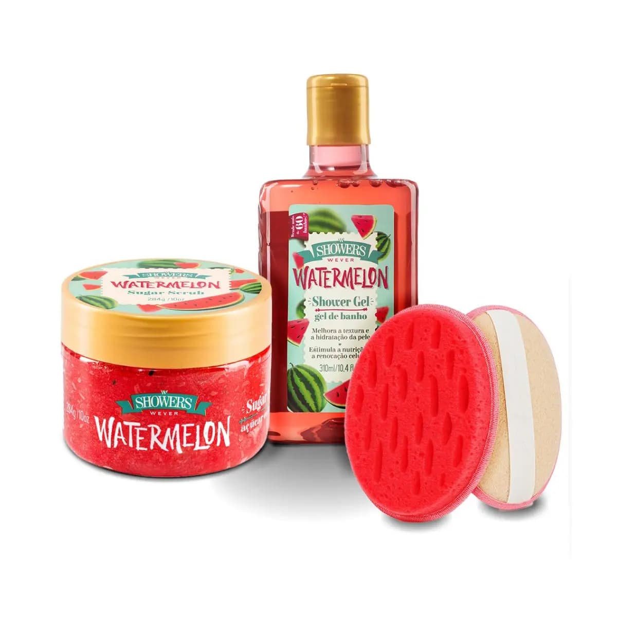 Kit Banho: Esfoliante Corporal de Açúcar + Gel de Banho + Brinde Exclusivo! - Wever Cosméticos