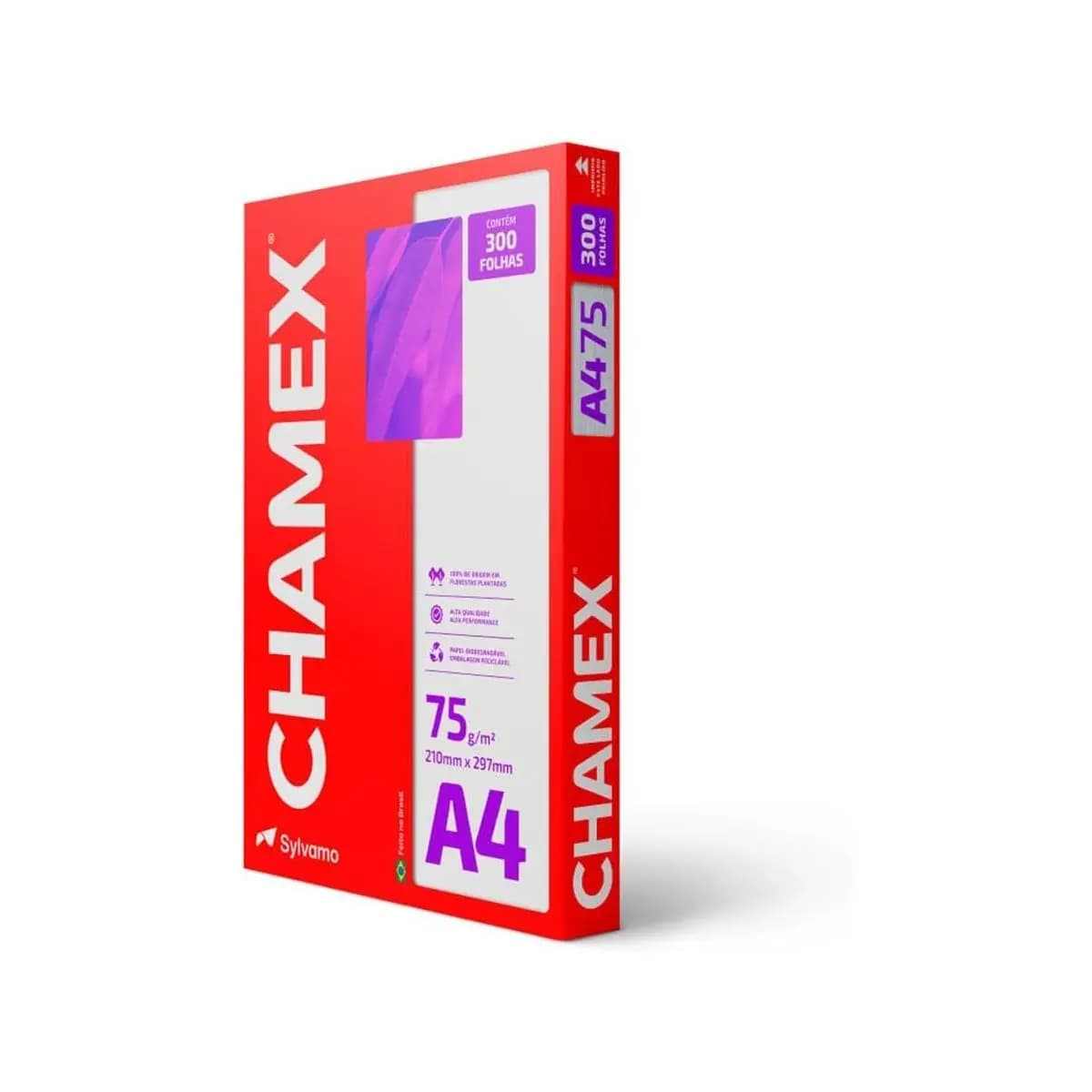 Papel Sulfite, Chamex, A4, 75 Gramas, Pacote De 300 Folhas