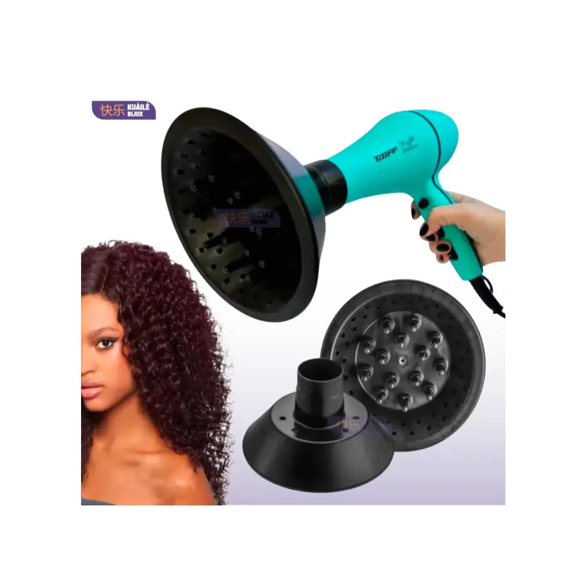 Difusor de Cachos Ar Universal para Secador de Cabelo