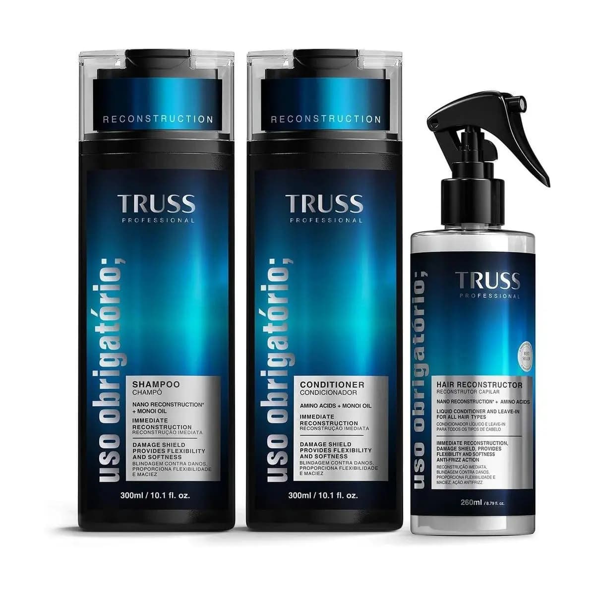 Kit Truss Uso Obrigatorio Shampoo E Cond + Spray 260ml