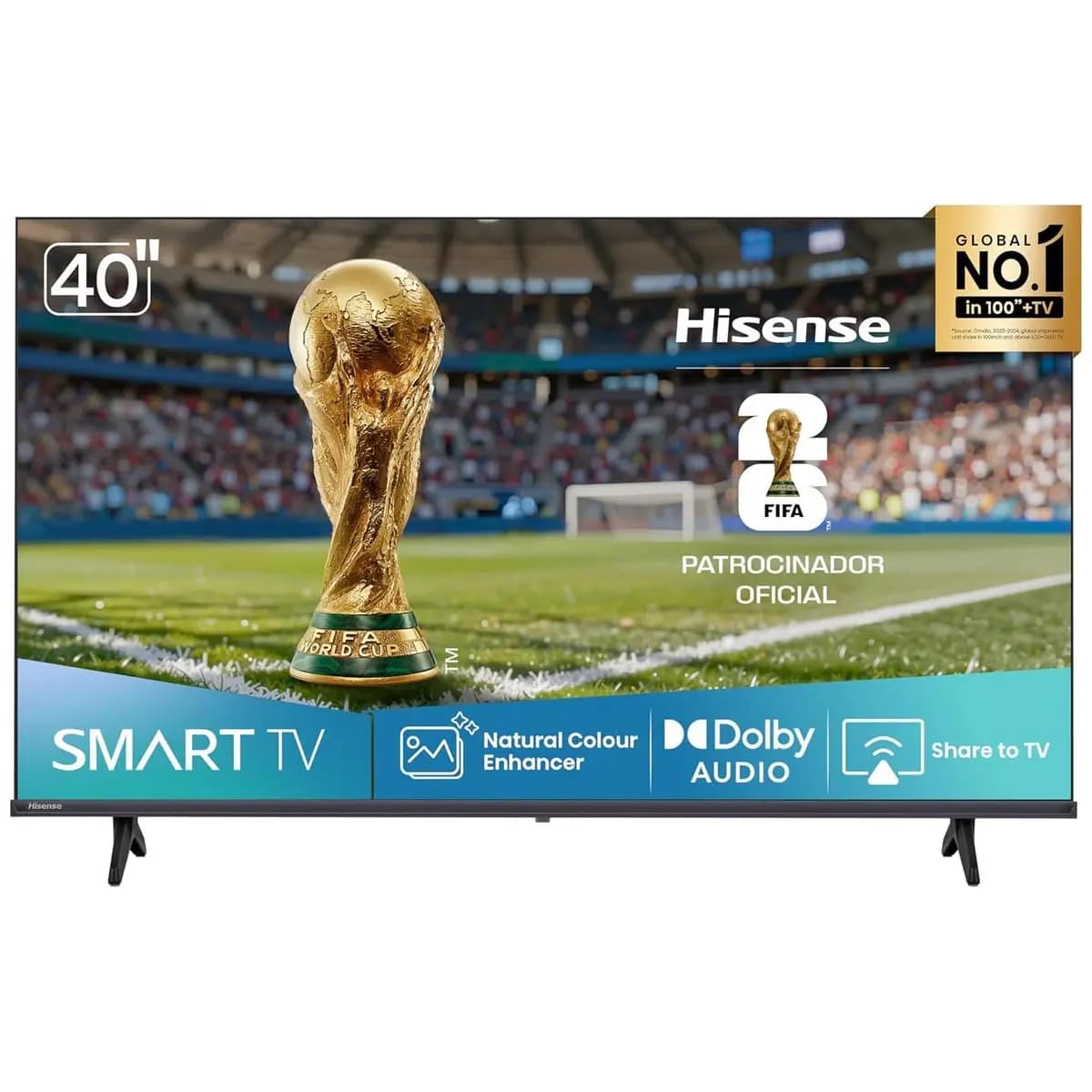 Hisense Smart TV FHD 40" Polegadas 40A4NV com HDR10, DTS Virtual X, Compatibilidade Alexa e Google Home