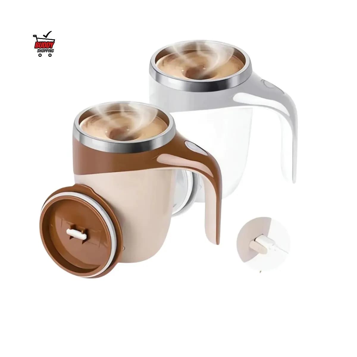 Caneca Misturadora Automática Elétrica USB Bateria Recarregável Mixer Café 380ml
