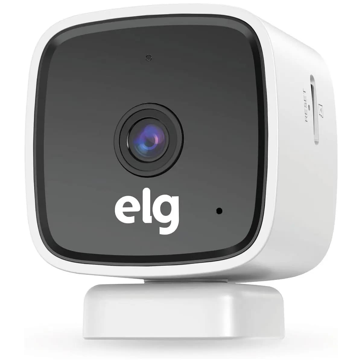 ELG, SHCI603, Câmera interna 1080P Full HD Inteligente Wi-Fi com Botão SOS, Áudio Bidirecional, Visão Noturna e Detecção de Movimentos, Branco