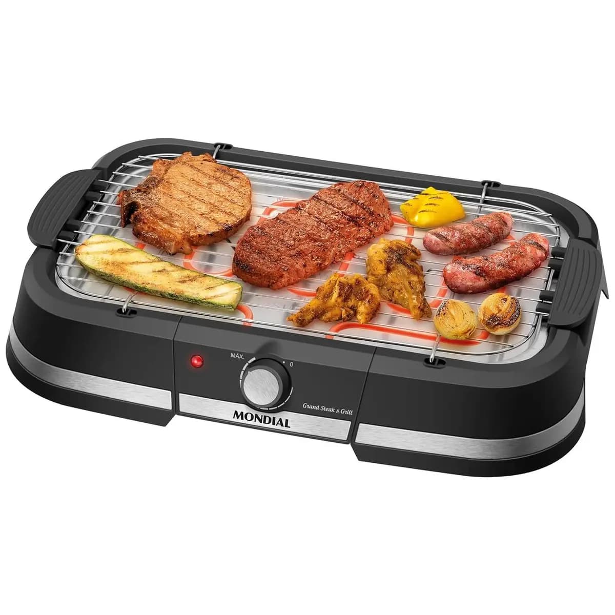 MONDIAL, Churrasqueira Elétrica, Preto, 2000W, 110V - CH-08-BI