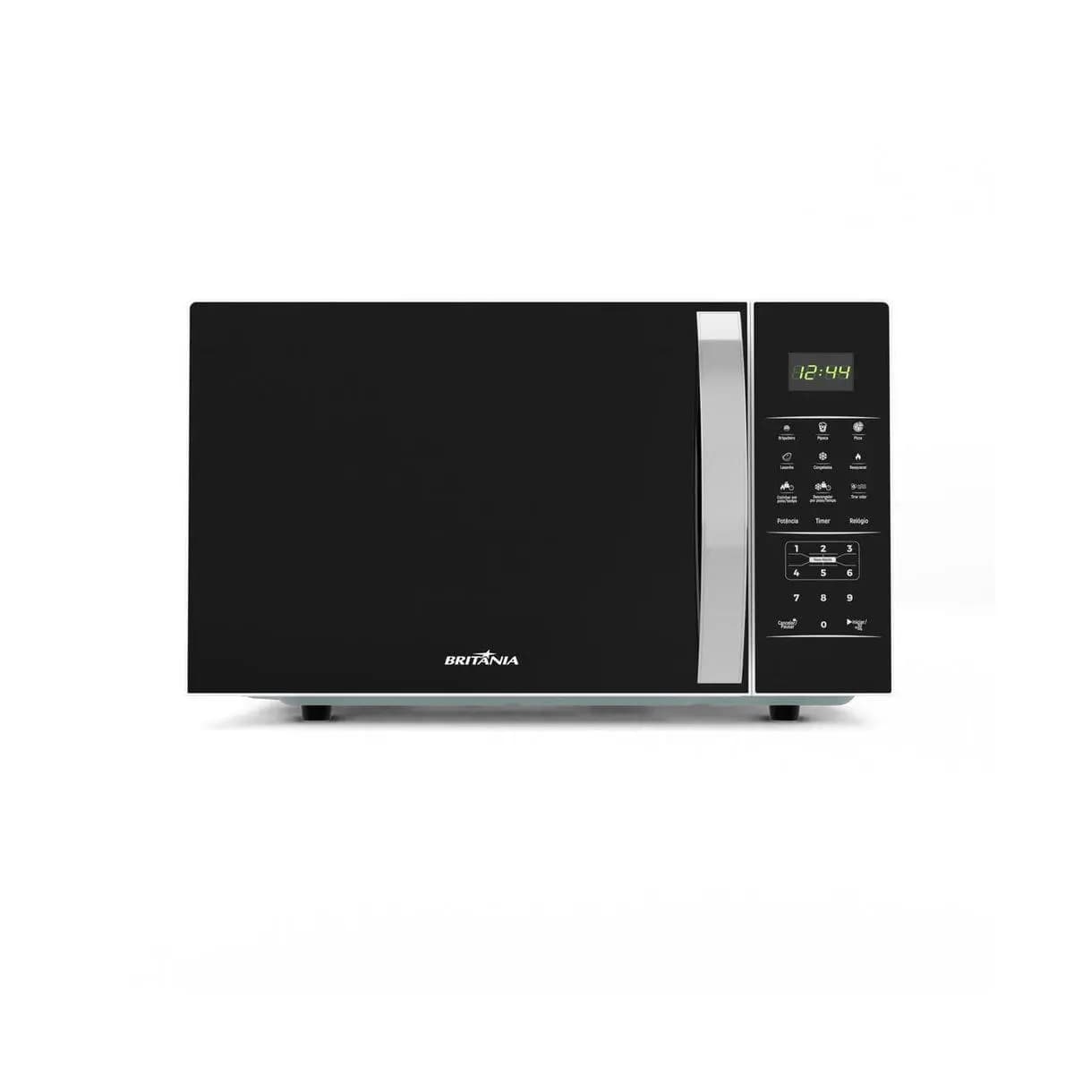 Micro-ondas Britânia 28L Espelhado Pintura Limpa Fácil BMO30