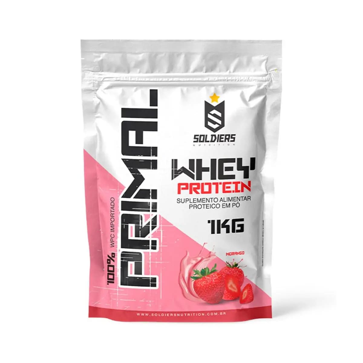 Whey Protein Primal 1kg Importado Soldiers Nutrition Suplemento Proteína Muscular