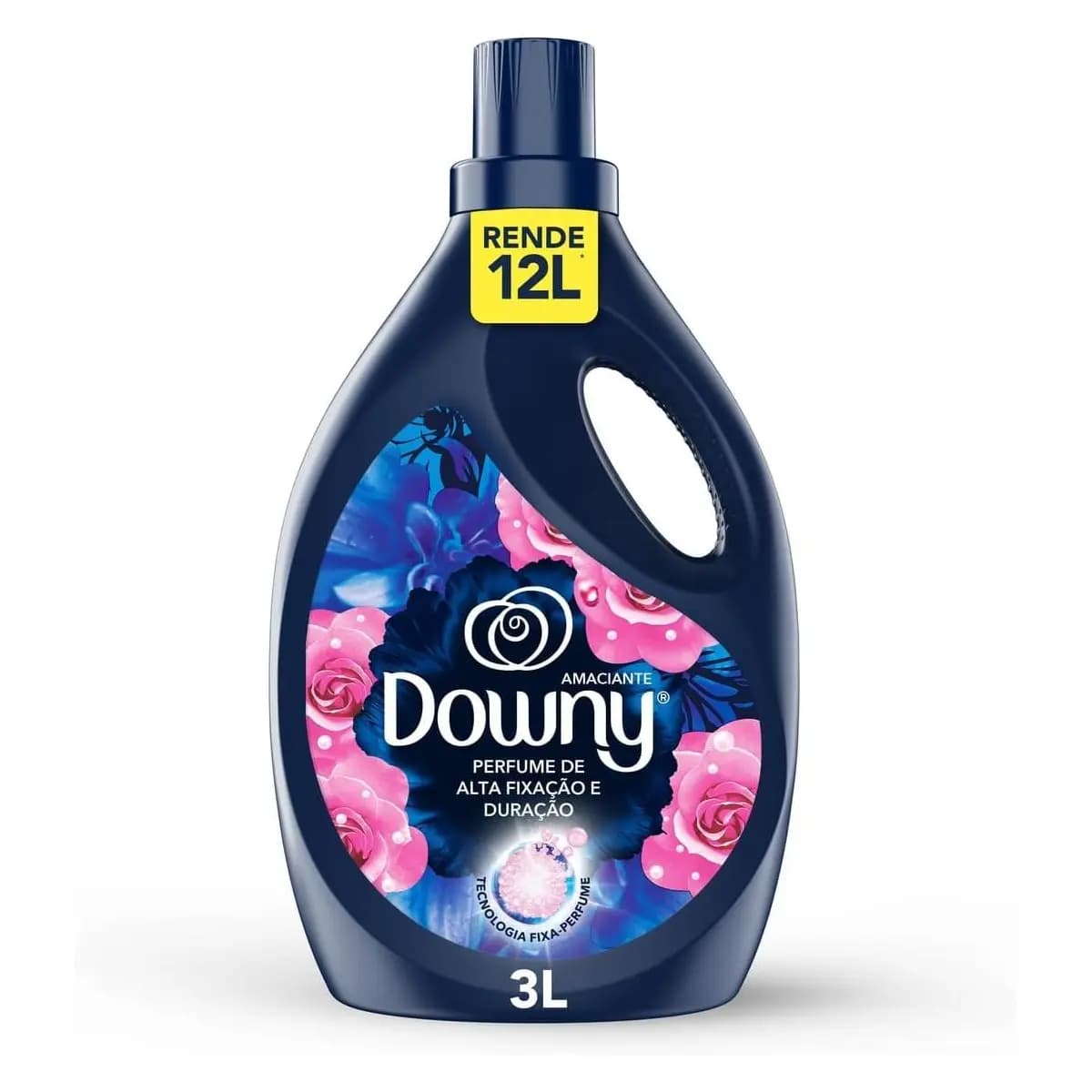 Downy Amaciante Concentrado Líquido Brisa Intenso 3L – Rende 12L | Fabric Softener com Perfume Intenso de Rosas e Frutas Vermelhas