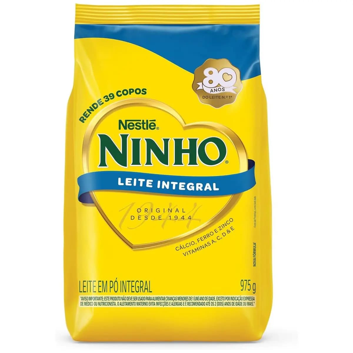 Leite em Pó Ninho Integral Sachê 975g