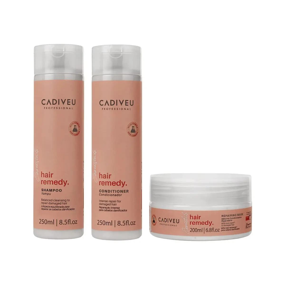 Kit Cadiveu Hair Remedy Reparador - 3 Produtos