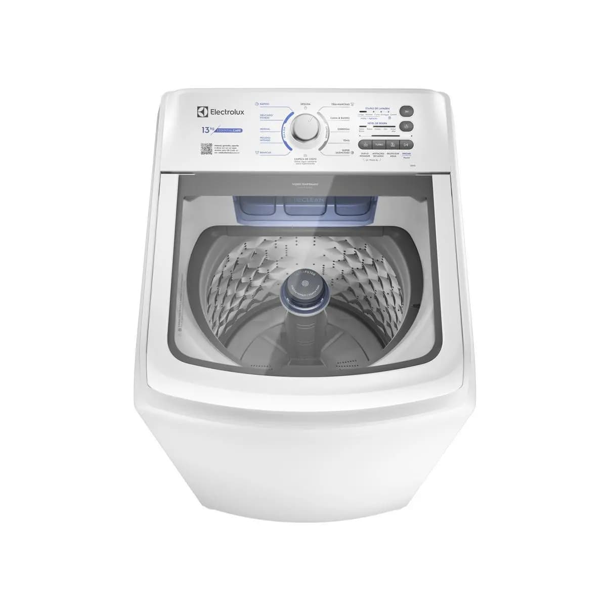 Máquina de Lavar Electrolux 13kg Branca Essential Care com Cesto Inox e Jet&Clean (LED13)