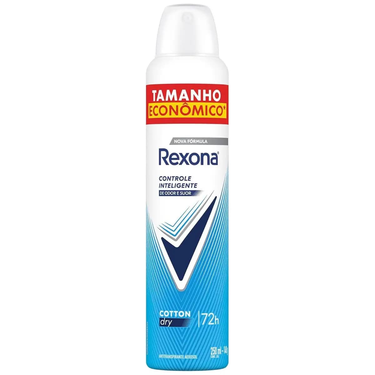 Rexona Antitranspirante Aerossol Cotton Dry 250 ML, Leve Mais Pague Menos, Embalagem Pode Variar