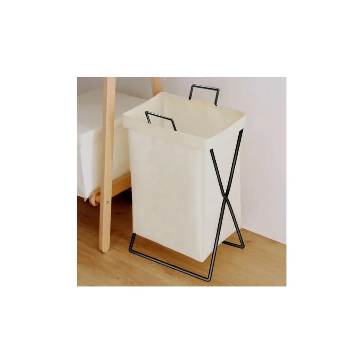 Cesto organizador roupa dobrável grande/ cesto de roupas sujas grande com suporte
