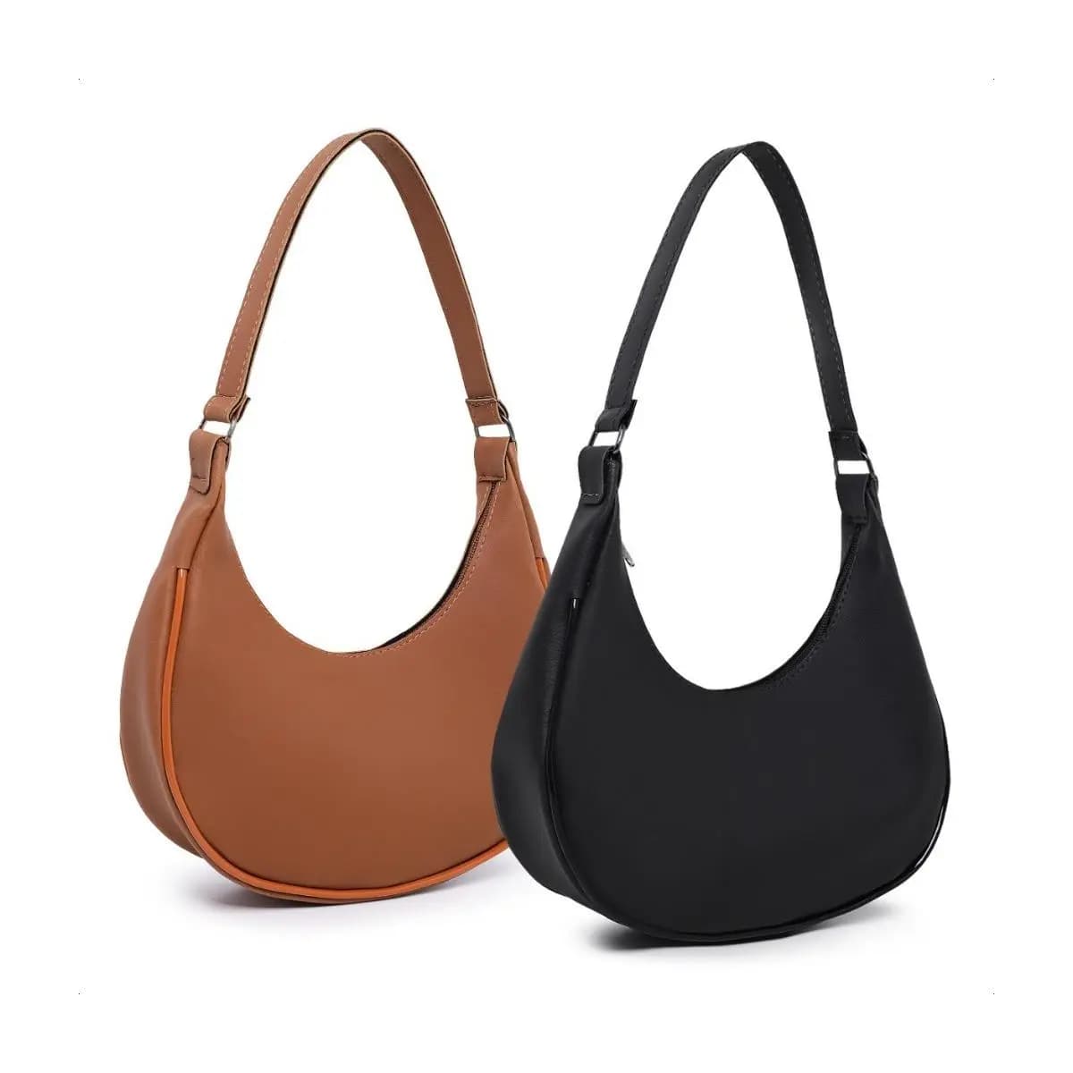 KIT 2 BOLSA FEMININA DE OMBRO BOLSA FEMININA DE MÃO MEIA LUA LANCAMENTO EM NOSSA LOJA ENVIO IMEDIATO