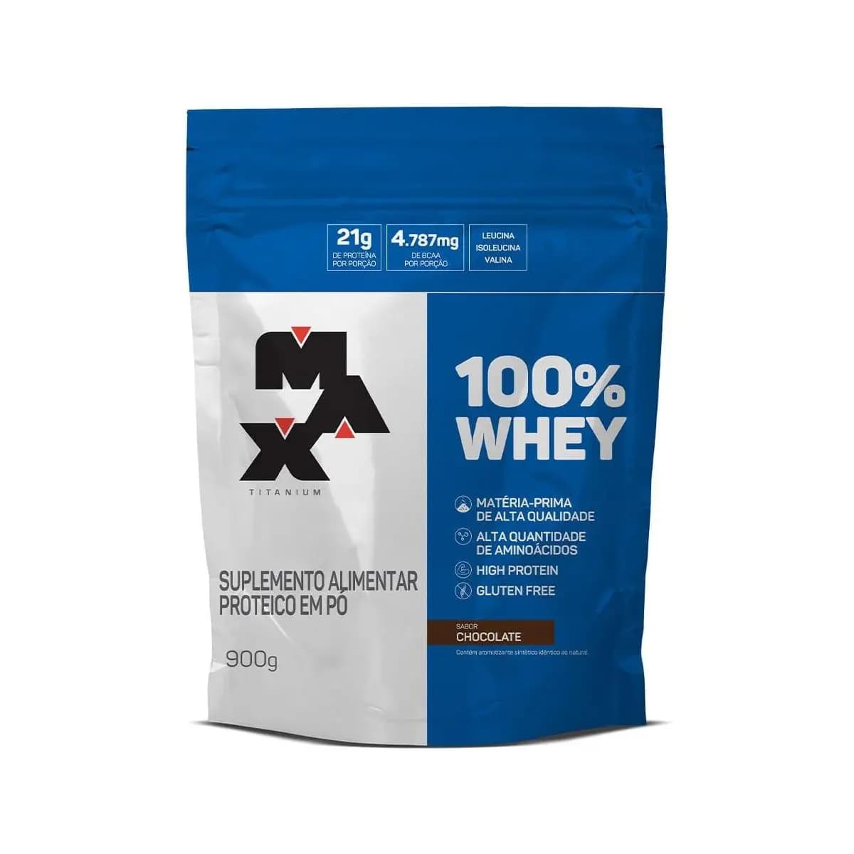 100% Whey Refil (900g) - Chocolate, Max Titanium