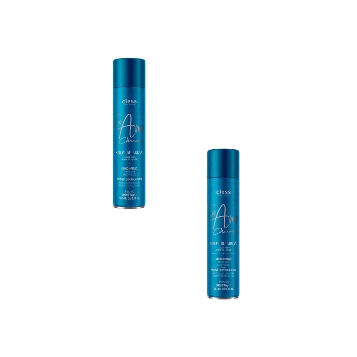 Kit Cless 2 Spray De Brilho Argan Eu Amo Charming 300Ml