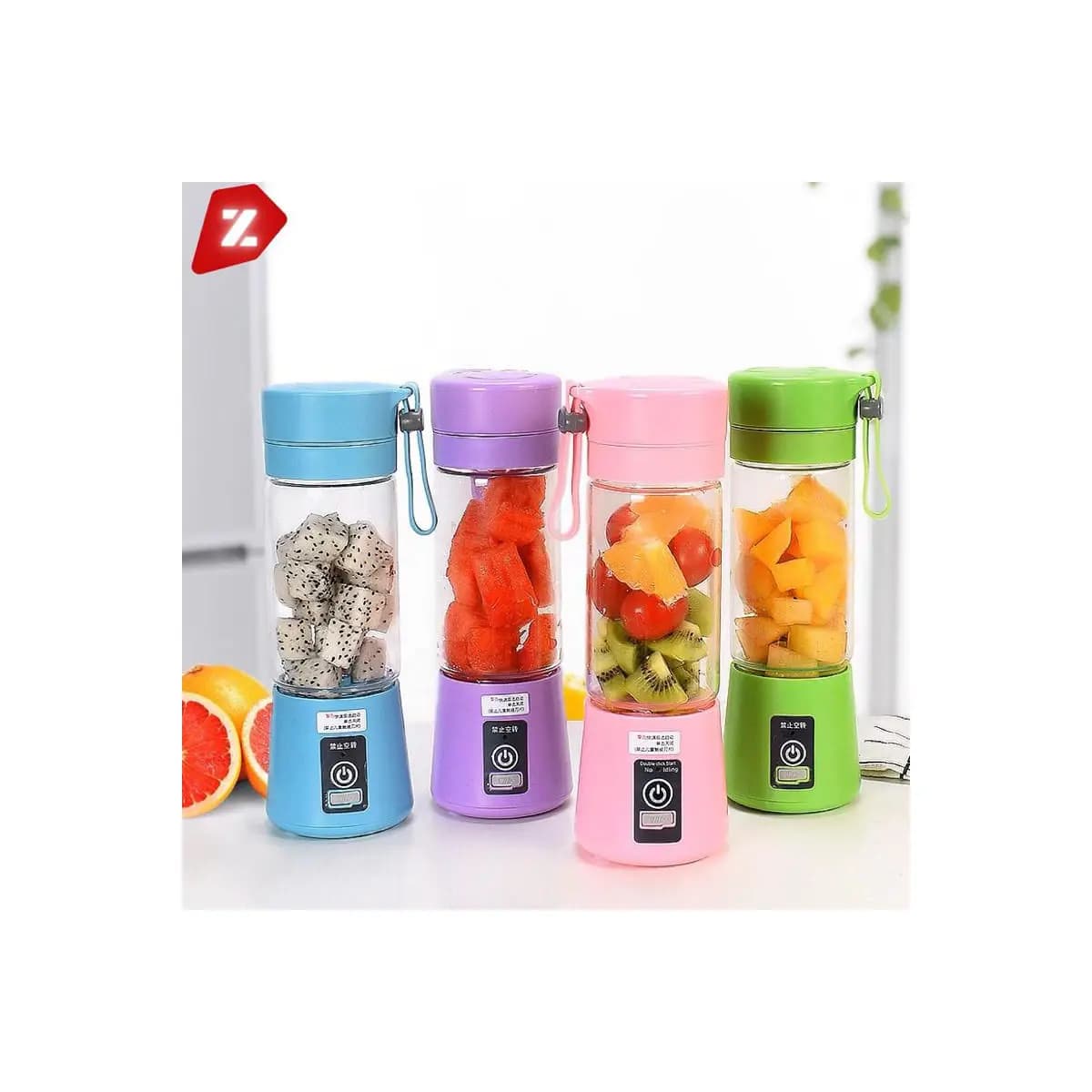 Mini Liquidificador Portátil Shake 6 Laminas + Cabo USB