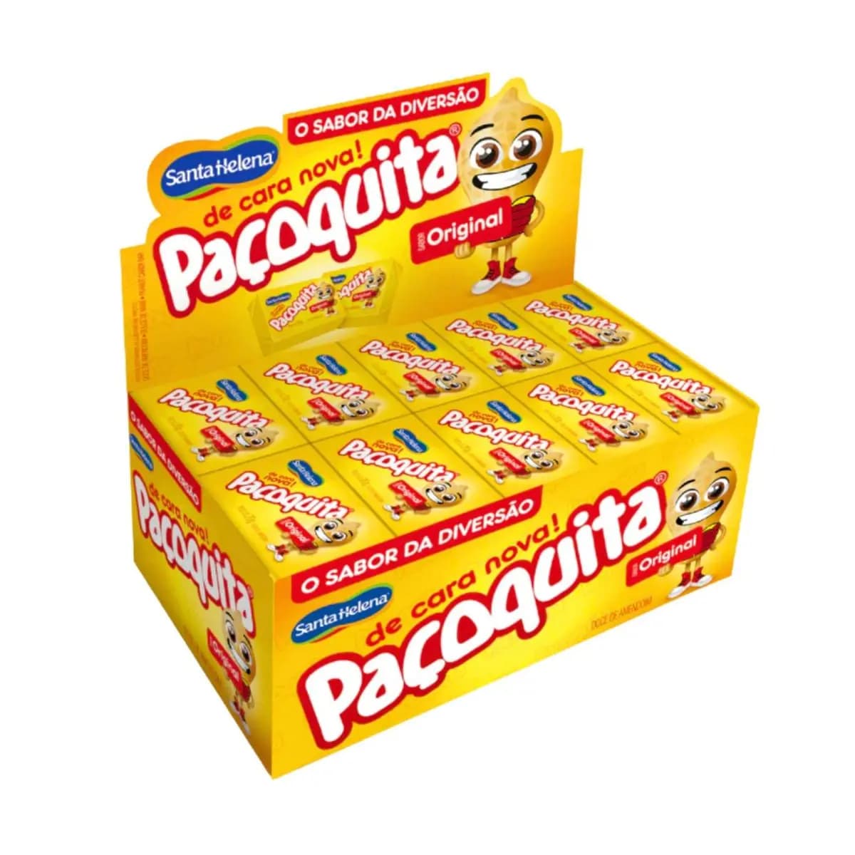 Paçoca Quadrada Paçoquita C/50 Unidades 1kg Festa Junina Santa Helena