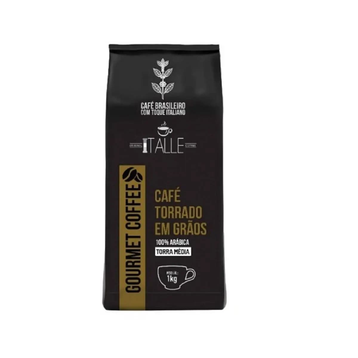 Cafe Graos Torra Media Gourmet Café Italle 1kg