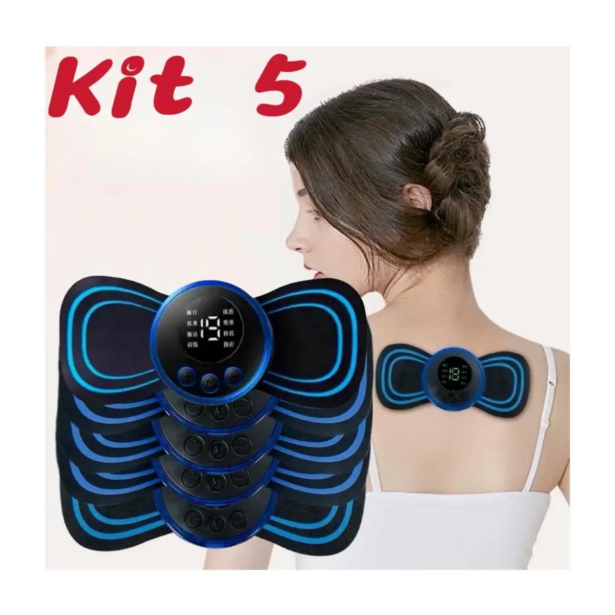 kit 5 Massageador Cervical Elétrico De Pescoço Massageador Cervical