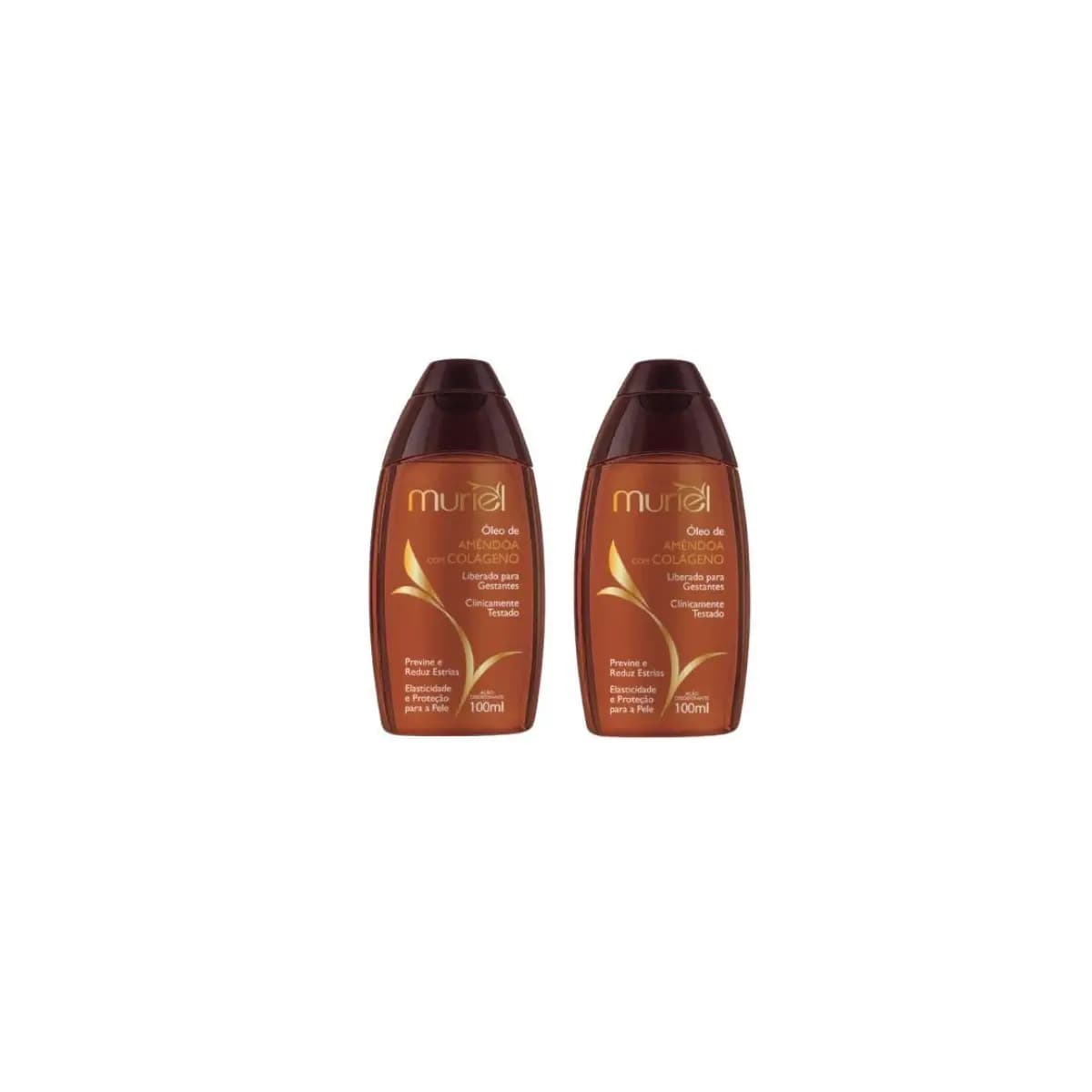Kit 2 und Óleo Corporal Muriel Amêndoa com Colágeno 100ml