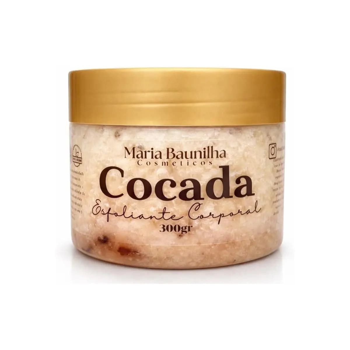 Esfoliante Corporal Maria Baunilha - Hidratação Intensa e Pele Macia (Cocada)