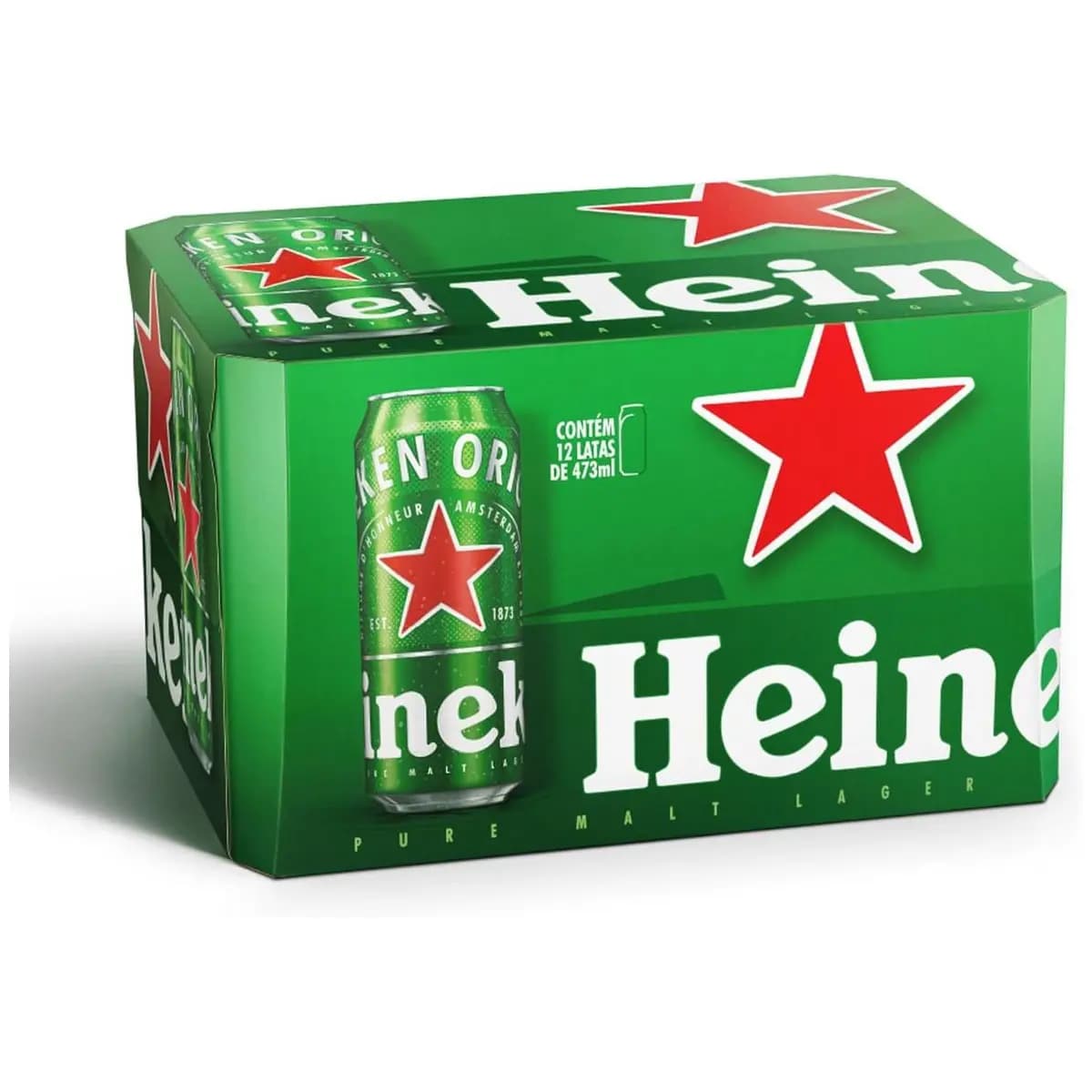 Heineken Cerveja Lata 473ml Pack 12 Unidades