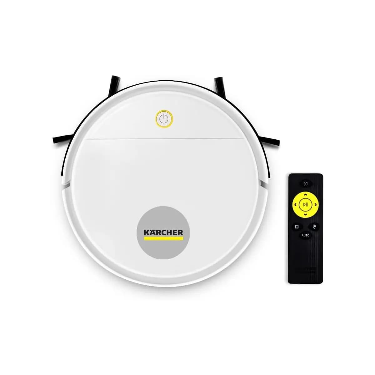 Kärcher Robô Aspirador de Pó RCV 1 controle remoto 3 modos de limpeza sensor anti-queda e de colisão – Bivolt