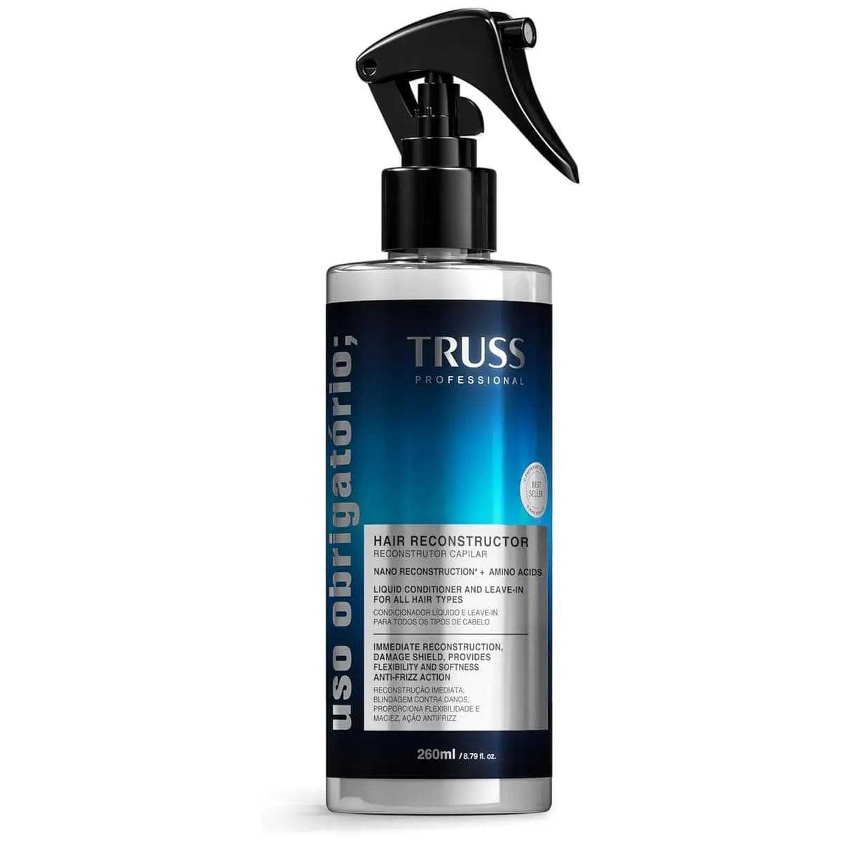 Truss Reconstrutor Capilar Uso Obrigatório Spray | Hidratação e Reconstrução Imediata | 260ml