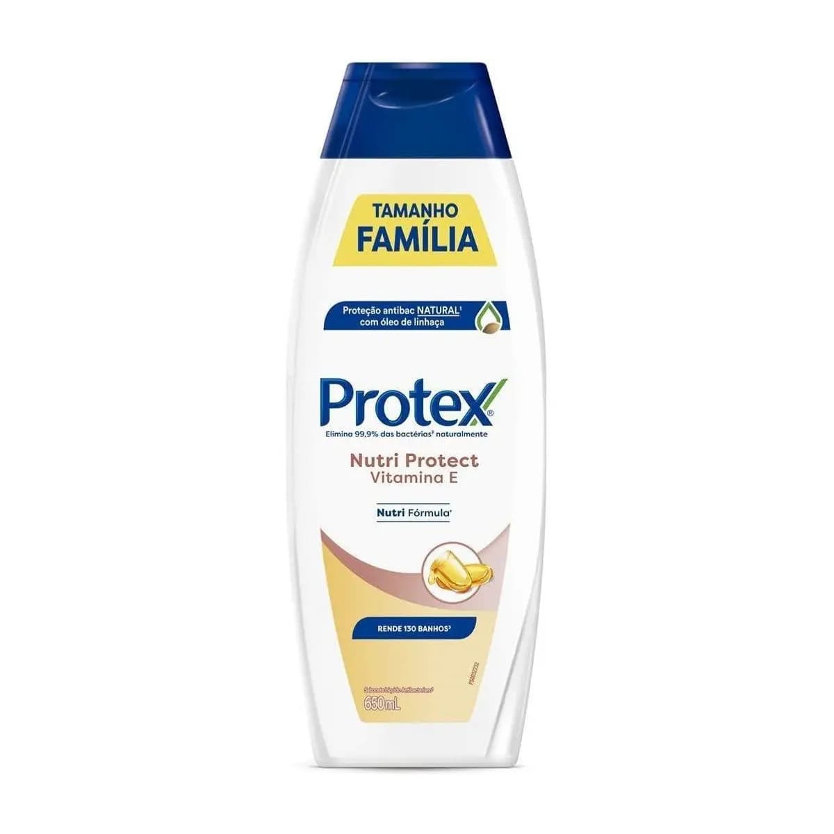 Sabonete Líquido Antibacteriano para Corpo Protex Nutri Protect Vitamina E 650ml