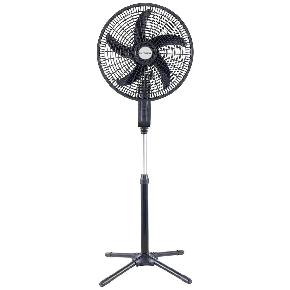 HEPTA WORLD Ventilador de Coluna, Resfriamento, Silencioso, Design Slim para Casa Escritório (PRETO, 110V, 101)
