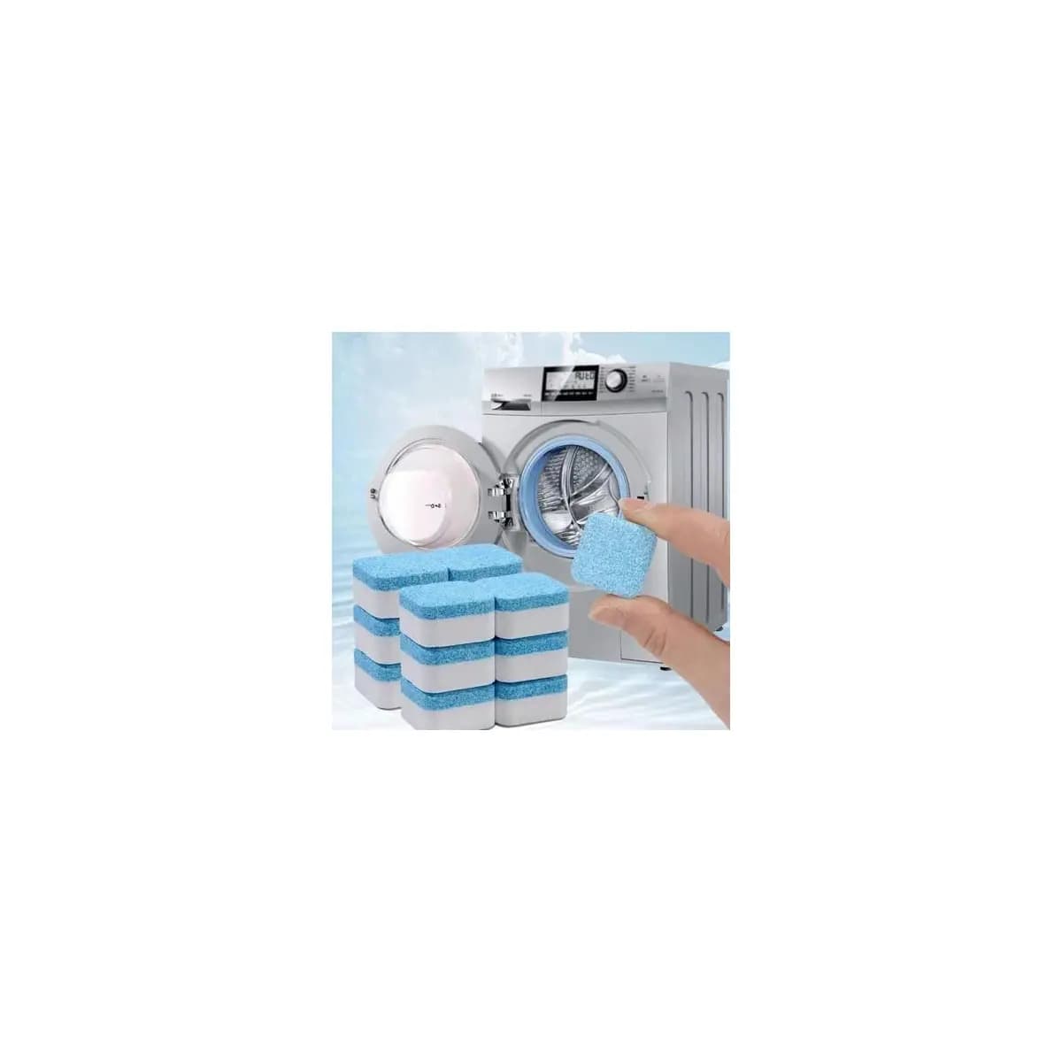 Kit Limpador Pastilha de máquina de lavar roupa, comprimido efervescente sólido para remover manchas【】