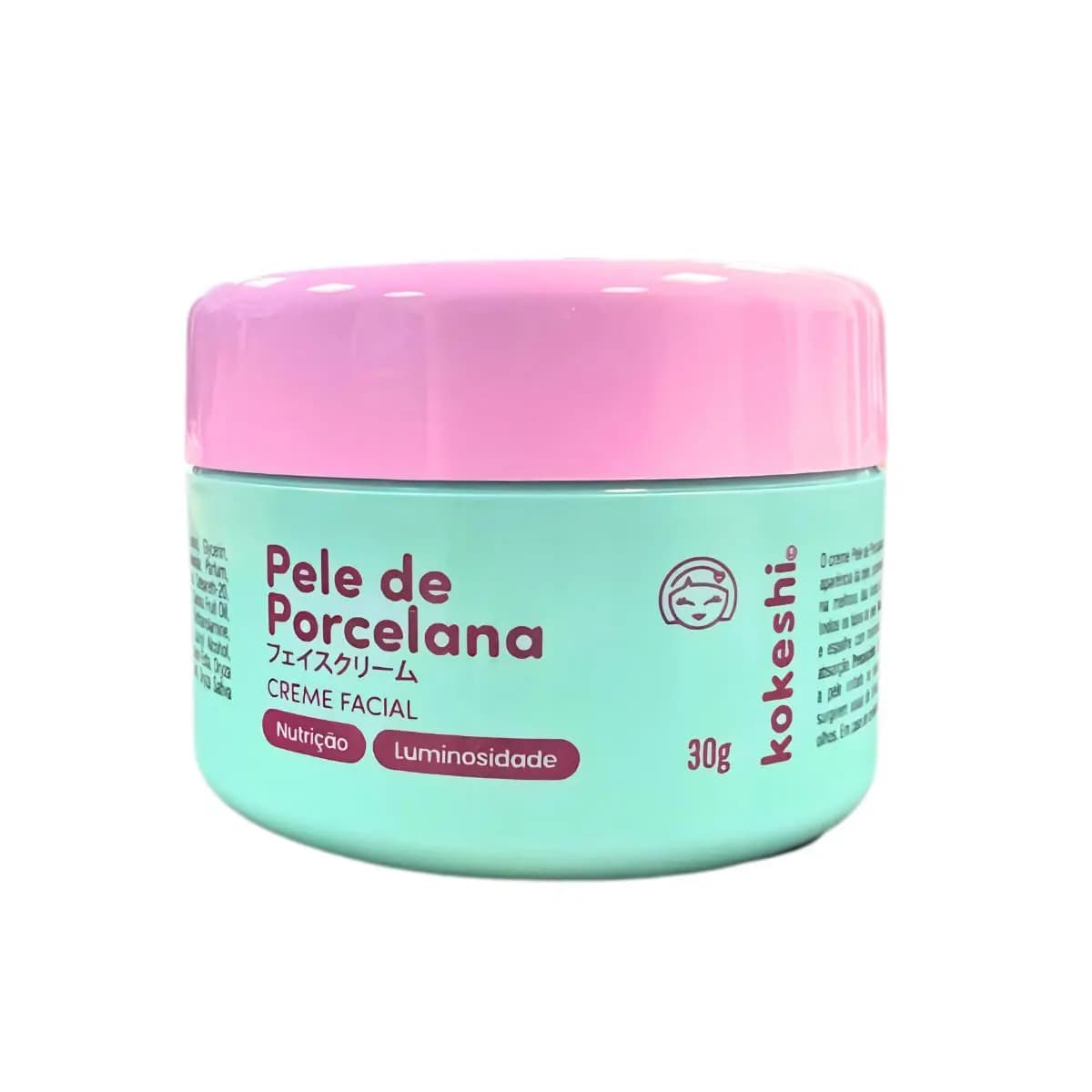 Hidratante Creme Facial Pele De Porcelana Kokeshi 30g Milagre do Arroz