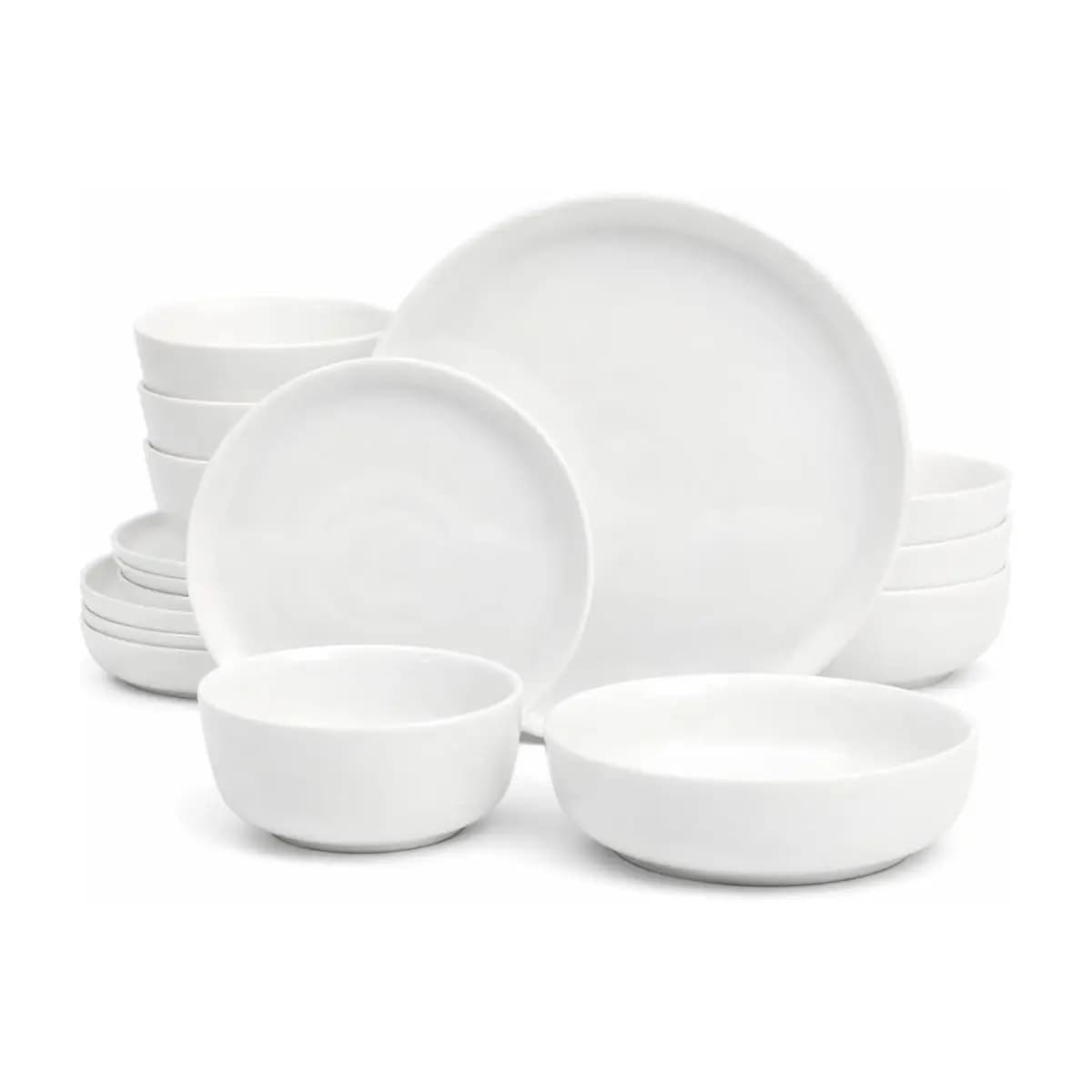 Gibson Home Conjunto de louça Oslo, serviço para 4 (16 unidades), branco