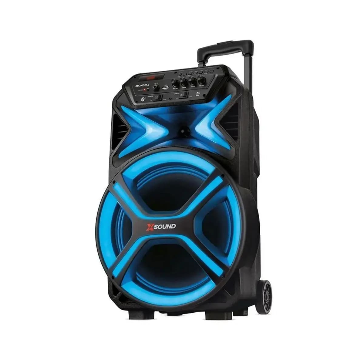 Caixa de Som Amplificadora Mondial CM-550-L com Led 550W