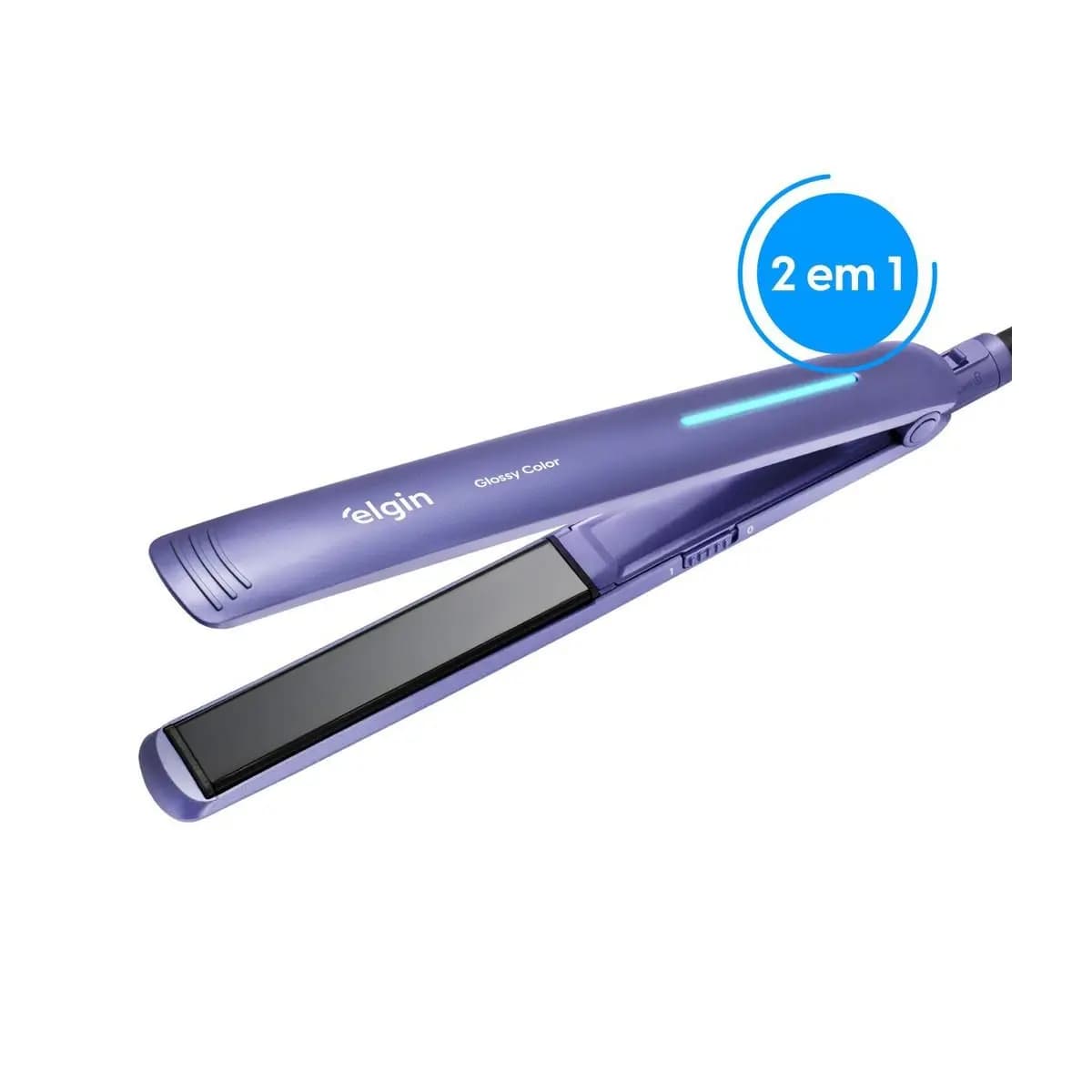 Prancha Alisadora Chapinha Elgin Glossy Color Bivolt 230°C Tourmaline Íon