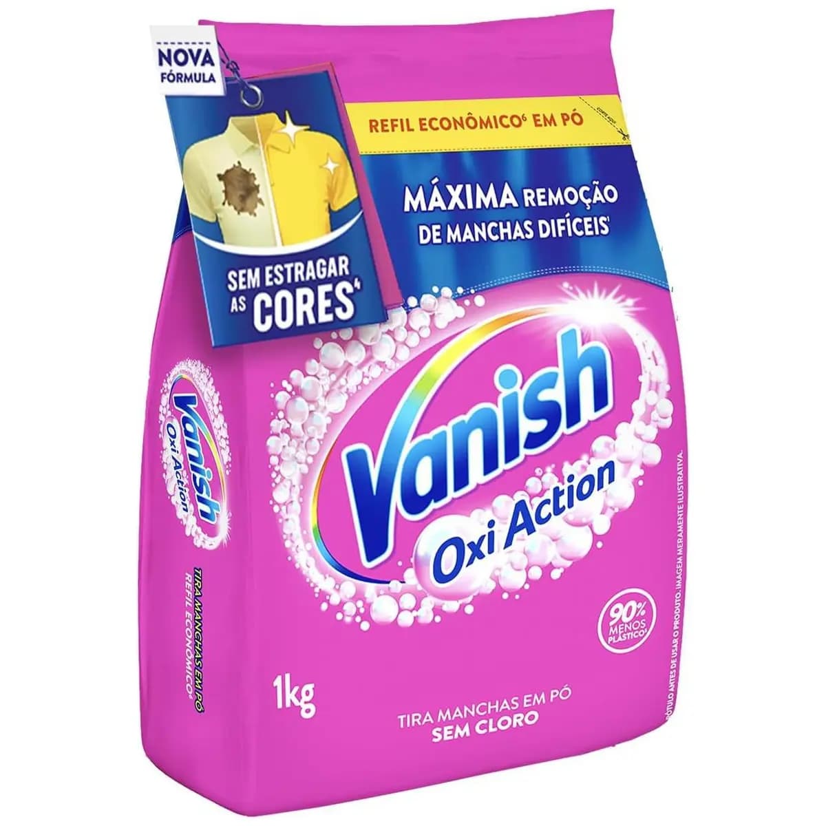 Vanish Tira Manchas Em Pó, Multi Power Oxi Action, para Roupas Coloridas 1Kg