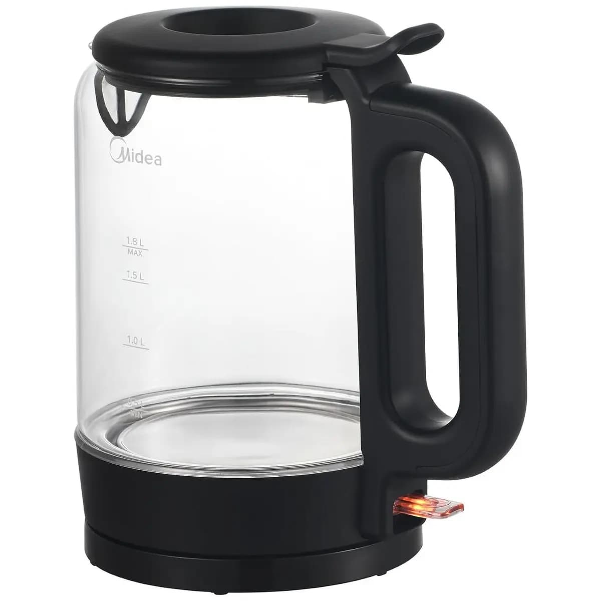 Chaleira elétrica de vidro de 1,8 L com design de recarga superior, base giratória de 360º e iluminação azul opcional,com desligamento automático e recarga Top Fill, potência: 1200W 220V KGL17P2
