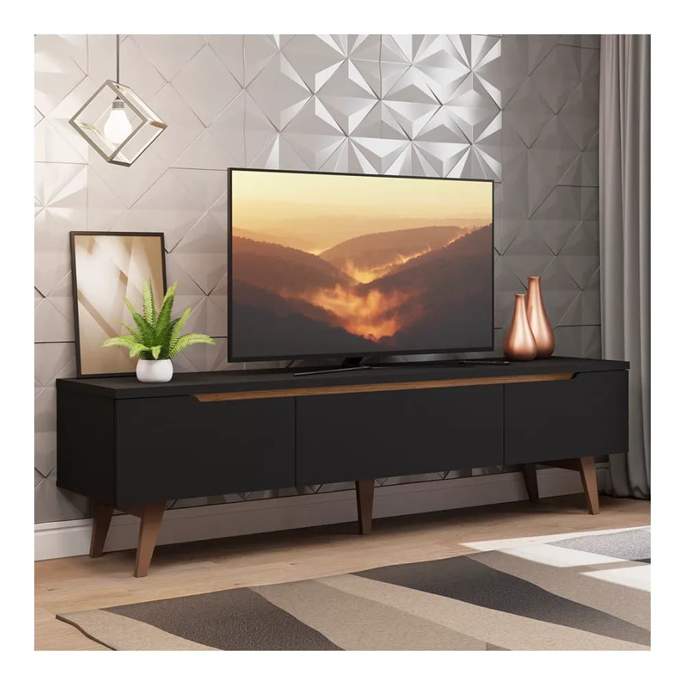 Rack para TV até 75 Polegadas Madesa Reims 2 Portas 1 Gaveta