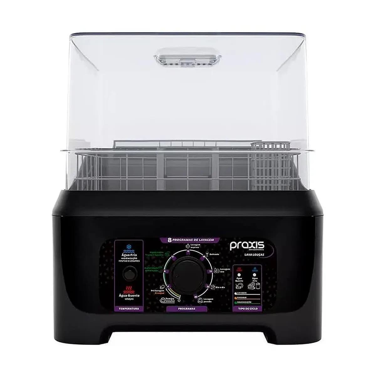 Lava Louças Praxis Portátil LLPP 2.0 Semi-Automática 127V Preto