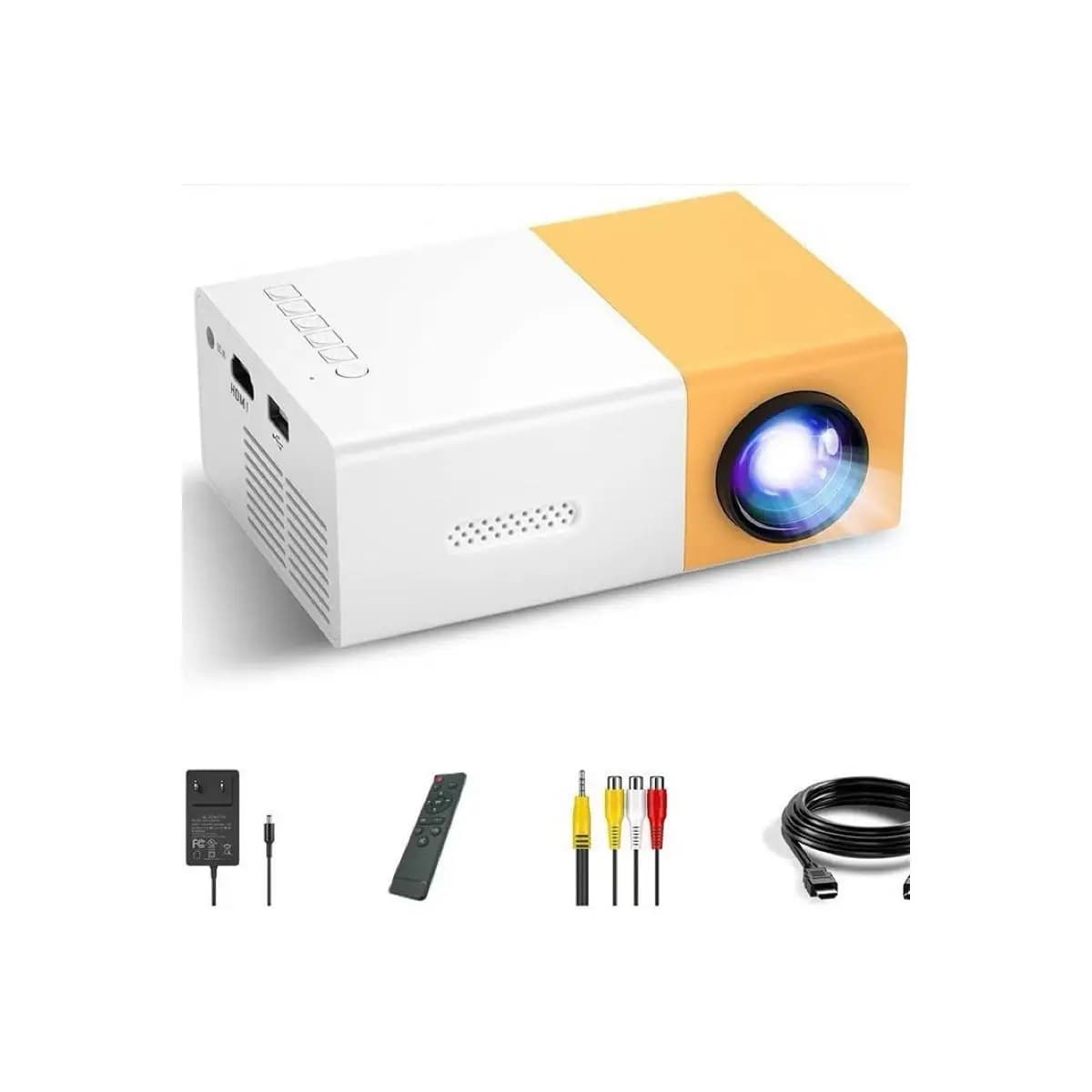 Mini Projetor Portátil Led 1080p 600 Lúmens Hdmi YG300 Envio Imediato